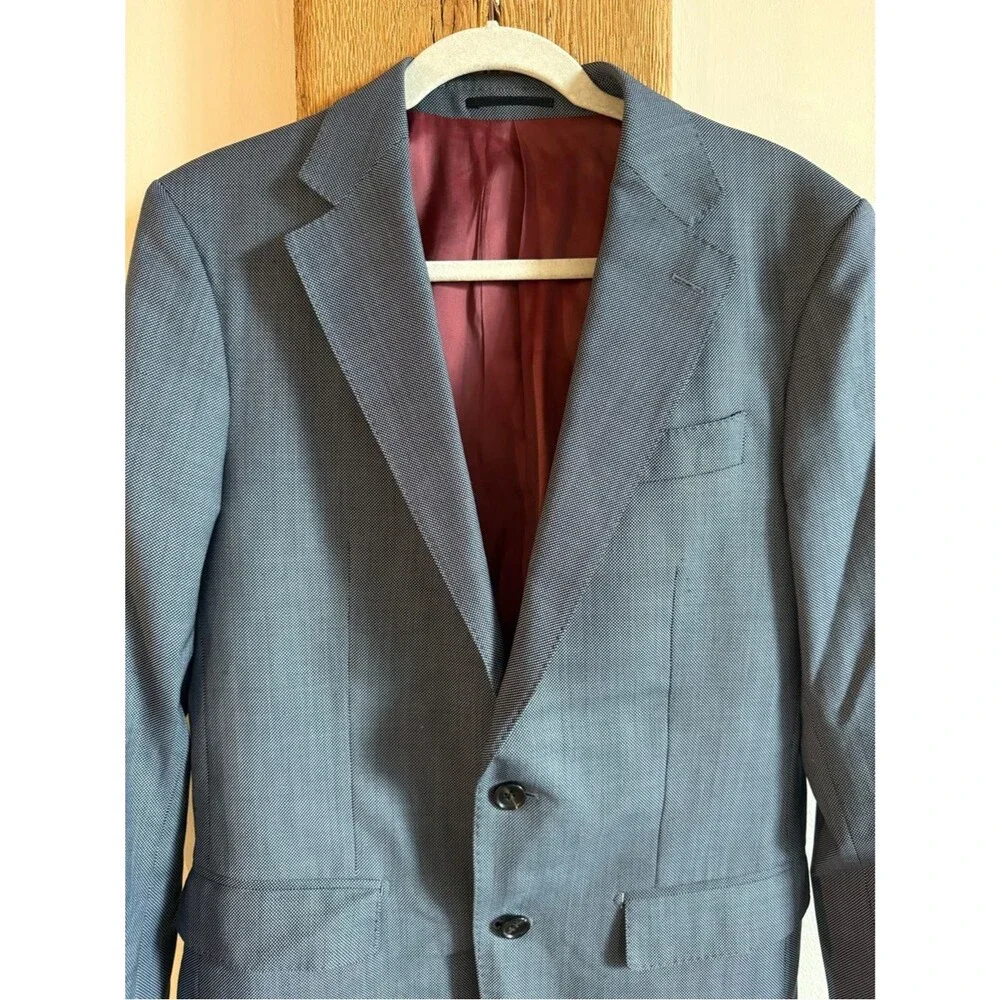 Spier &‎ Mackay Suit Jacket 38 Slim Blue Contemporary Blazer